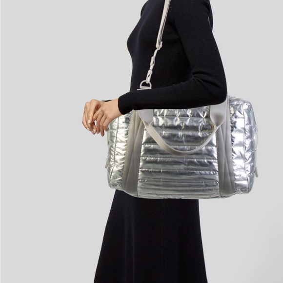 Dagne Dover Handbags - NWT DAGNE DOVER LARGE LANDON CARRYALL SILVER PUFF